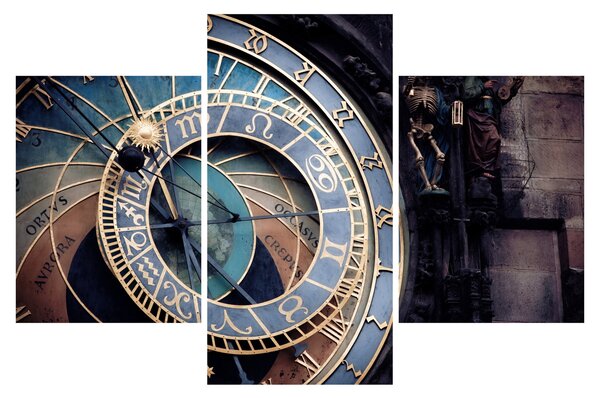 Obraz - Orloj, Praha (90x60 cm)