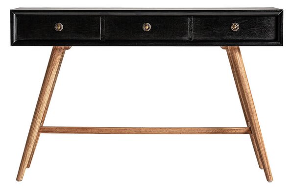 MUZZA Konzolový stolík kienso 120 x 40 cm čierny