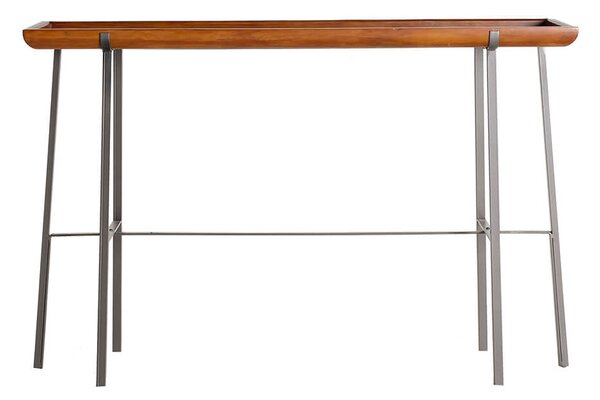 MUZZA Konzolový stolík lemme 120 x 35 cm hnedý
