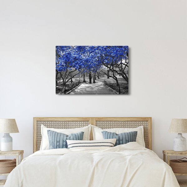 Obrázok - Modré stromy, Central Park, New York (90x60 cm)