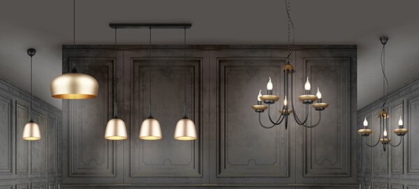 Trio 101700332 závesný luster Livia 3x28W | E14