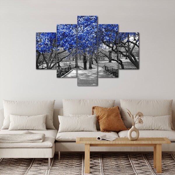 Obrázok - Modré stromy, Central Park, New York (150x105 cm)