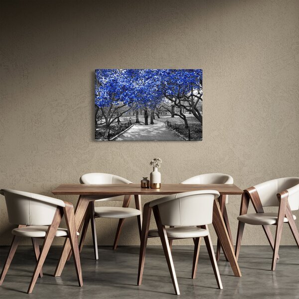Obrázok - Modré stromy, Central Park, New York (90x60 cm)