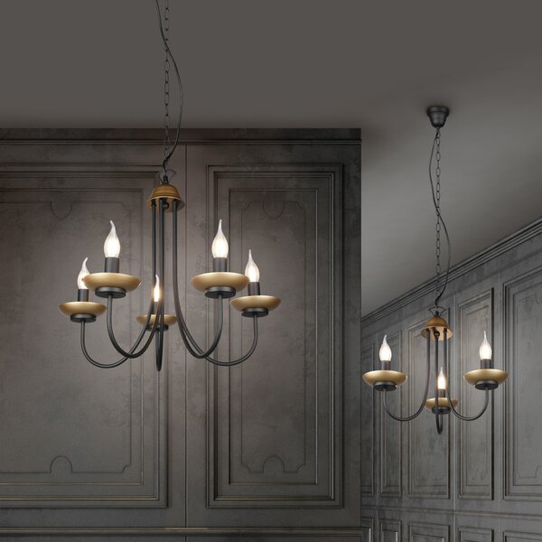 Trio 101700332 závesný luster Livia 3x28W | E14