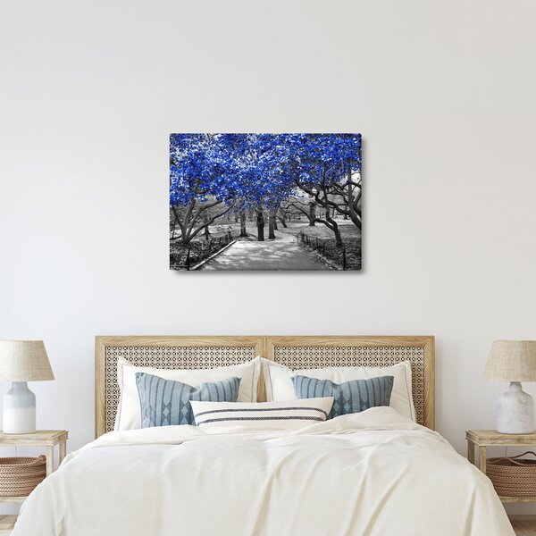 Obrázok - Modré stromy, Central Park, New York (70x50 cm)