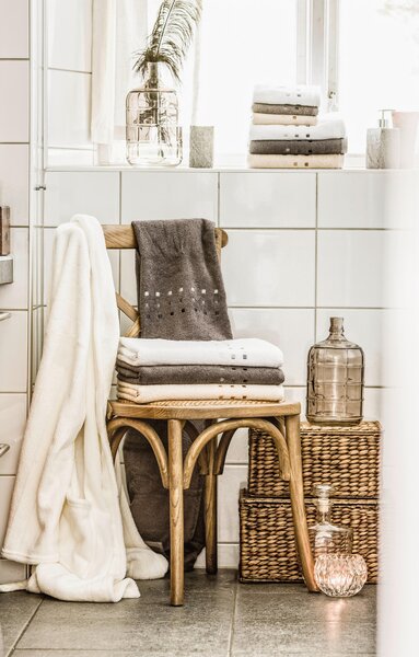 UTERÁK, 70/140 cm, hnedá, taupe Esposa - Kúpeľňový textil