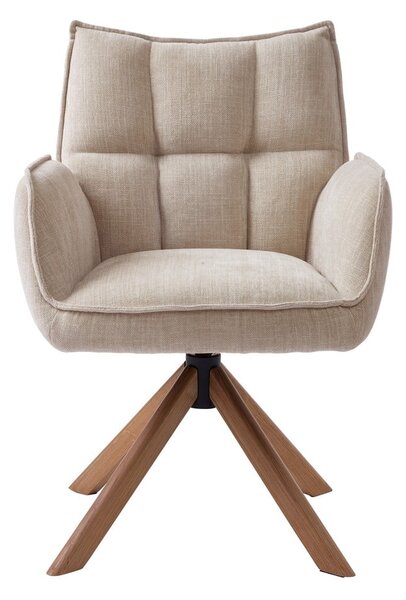 Krémovobiele čalúnené jedálenské kreslá v súprave 2 ks Marilla – Unique Furniture