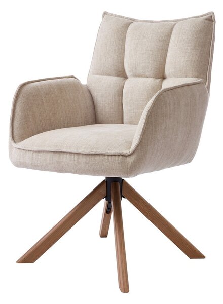 Krémovobiele čalúnené jedálenské kreslá v súprave 2 ks Marilla – Unique Furniture