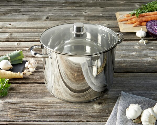 HRNIEC NA POLIEVKU, ušľachtilá oceľ, 28/20,5 cm Homeware Profession. - Hrnce na varenie
