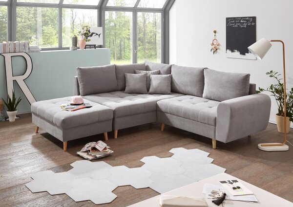 TABURETKA, textil, kompozitné drevo, 106/48/80 cm MID.YOU - Online Only obývacie izby, Online Only