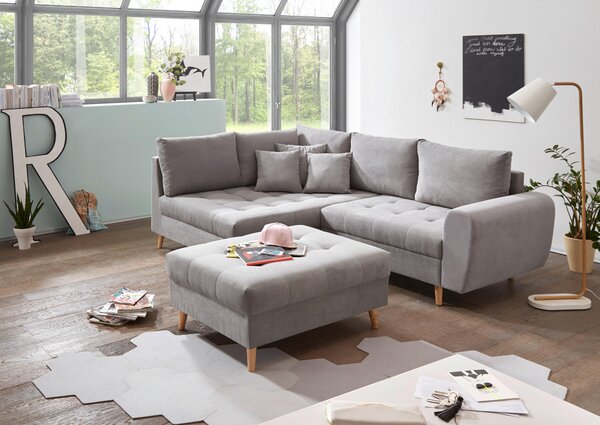 TABURETKA, textil, kompozitné drevo, 106/48/80 cm MID.YOU - Online Only obývacie izby, Online Only