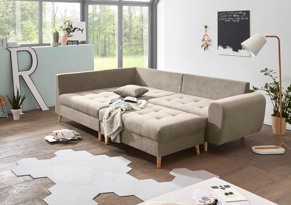 TABURETKA, textil, kompozitné drevo, 106/48/80 cm MID.YOU - Online Only obývacie izby, Online Only