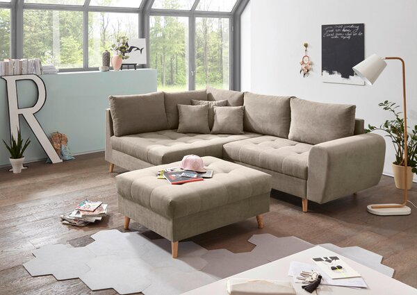 TABURETKA, textil, kompozitné drevo, 106/48/80 cm MID.YOU - Online Only obývacie izby, Online Only