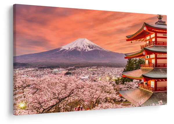Obraz - Fujiyoshida, Japonsko (90x60 cm)