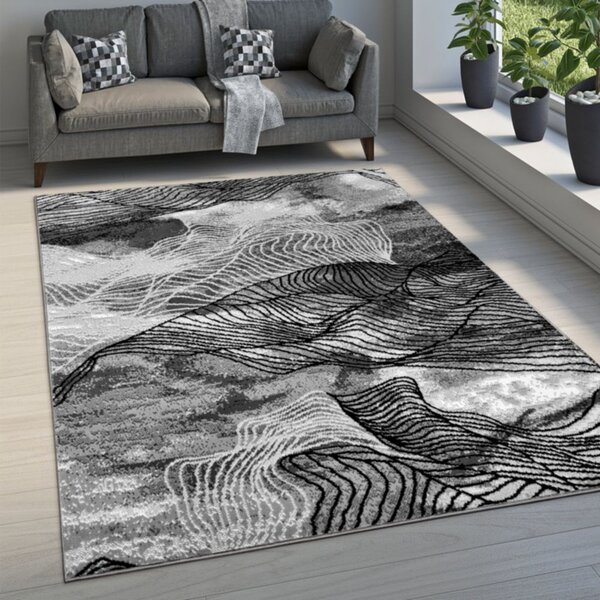 Moderný kusový koberec 80x150 cm LUKEN - šedý