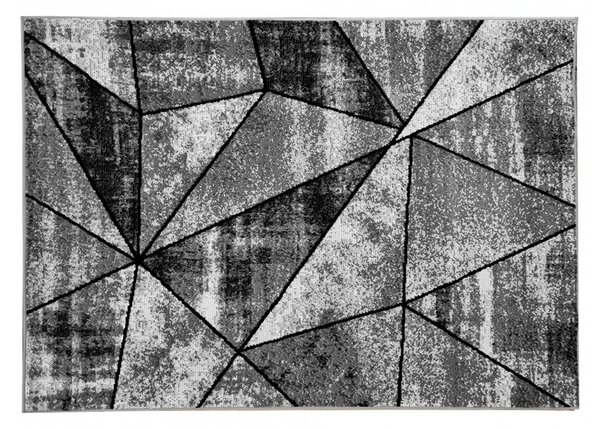 Geometrický kusový koberec 200x300 cm LUKEN - šedý