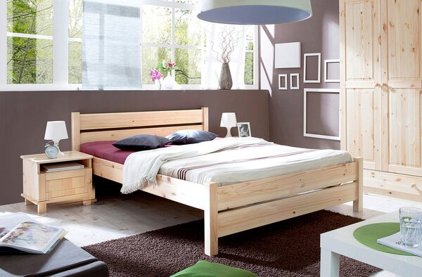 POSTEĽ, 140/200 cm farba borovice MID.YOU - Postele, Online Only
