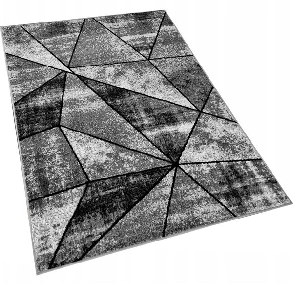 Geometrický kusový koberec 200x300 cm LUKEN - šedý