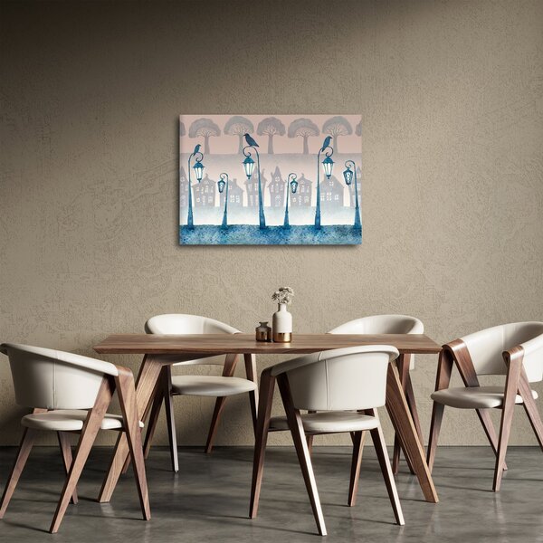 Obraz - Havrany strážiace mesto (70x50 cm)