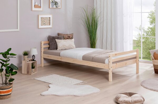 POSTEĽ, 90/200 cm, farba borovice MID.YOU - Postele, Online Only