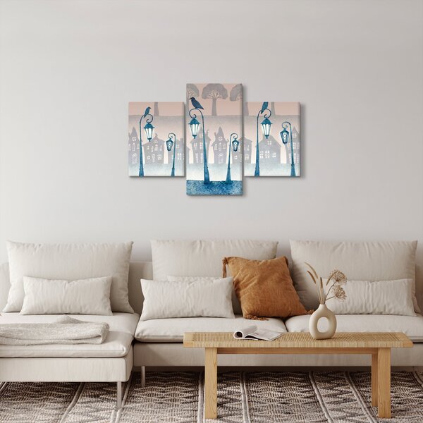 Obraz - Havrany strážiace mesto (90x60 cm)