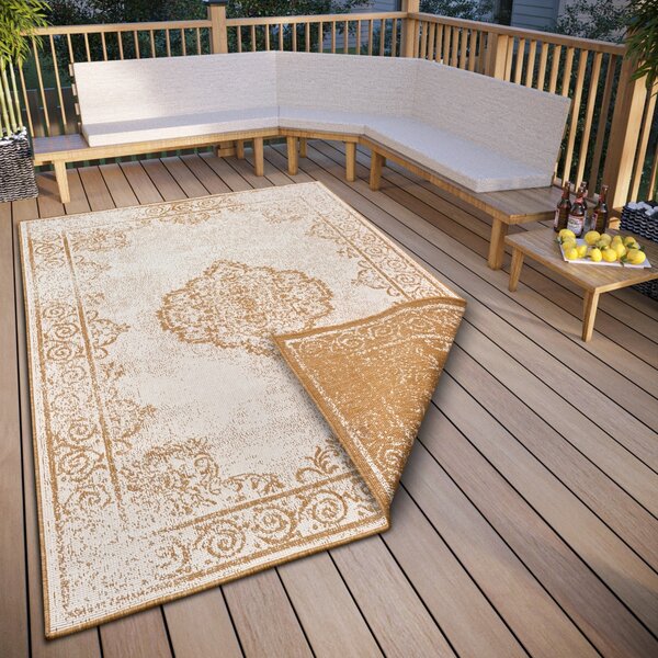 NORTHRUGS Kusový koberec Twin Supreme 105788 Cebu Ochre – na von aj na doma - 200x290 cm
