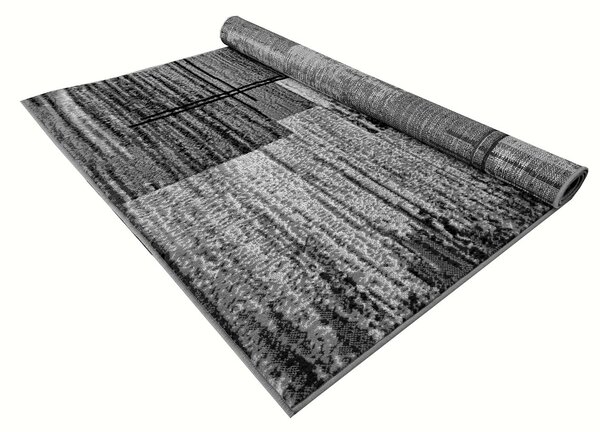 Kusový koberec 160x220 cm LUKEN obdĺžnikový - šedý / čierny