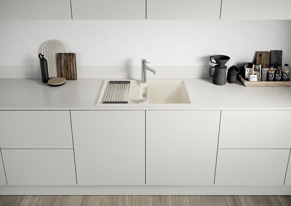 Blanco Adira 45 S, silgranitový drez 780x500x200 mm, 1-komorový, biela, BLA-527589