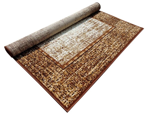 Klasický kusový koberec 50x90 cm LUKEN - hnedý