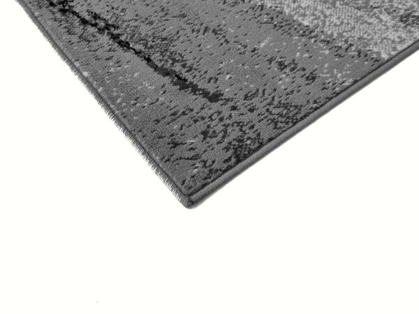 Obdĺžnikový koberec 140x190 cm LUKEN - šedý / čierny