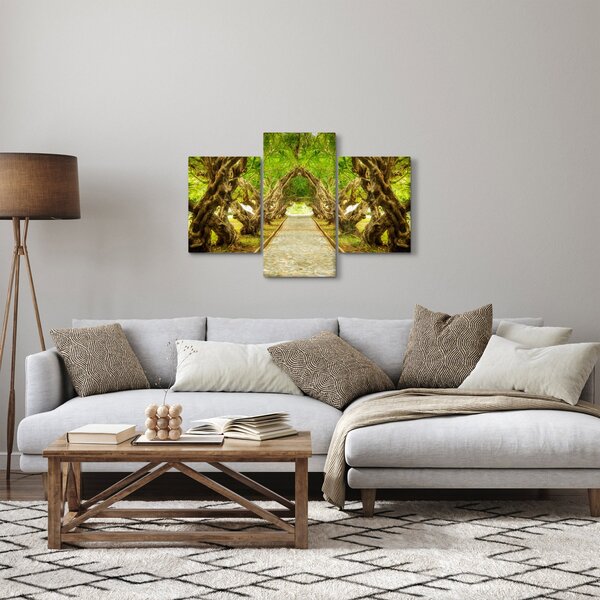 Obraz - Živý tunel z plumérií (90x60 cm)