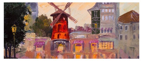 Obraz - Moulin rouge, Paríž, Francúzsko (120x50 cm)