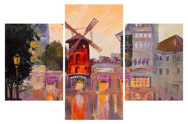 Obraz - Moulin rouge, Paríž, Francúzsko (90x60 cm)