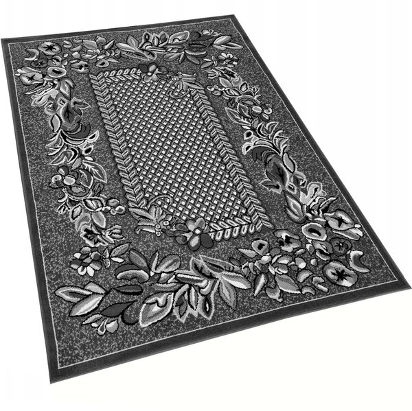 Vzorovaný koberec 70x130 cm LUKEN - šedý