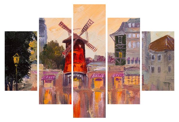 Obraz - Moulin rouge, Paríž, Francúzsko (150x105 cm)