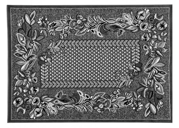 Vzorovaný koberec 70x130 cm LUKEN - šedý