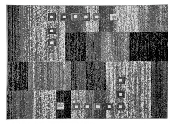 Geometrický koberec 140x190 cm LUKEN - šedý