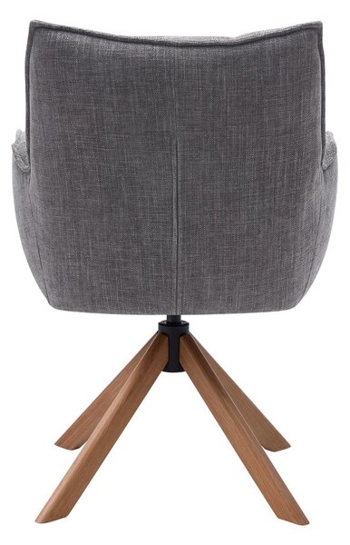 Sivé čalúnené jedálenské kreslá v súprave 2 ks Marilla – Unique Furniture