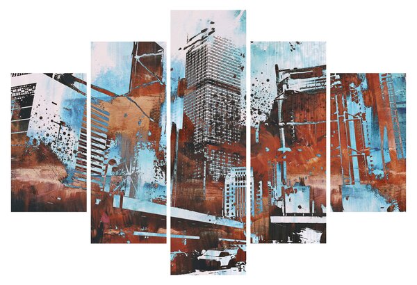 Obraz - Mrakodrapy (150x105 cm)