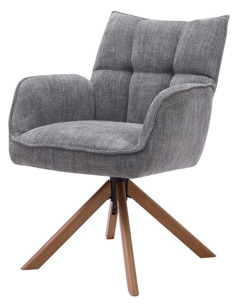 Sivé čalúnené jedálenské kreslá v súprave 2 ks Marilla – Unique Furniture