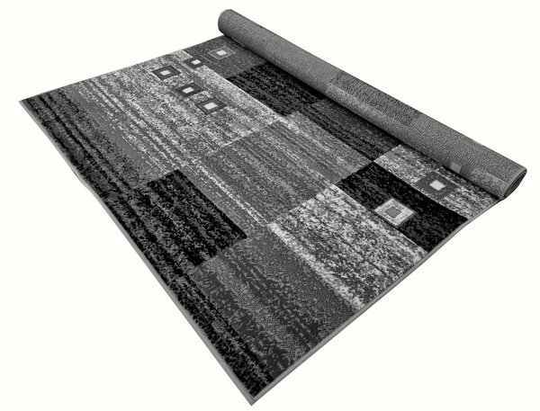 Geometrický koberec 140x190 cm LUKEN - šedý