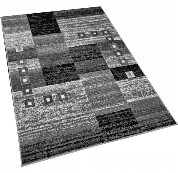 Geometrický koberec 140x190 cm LUKEN - šedý