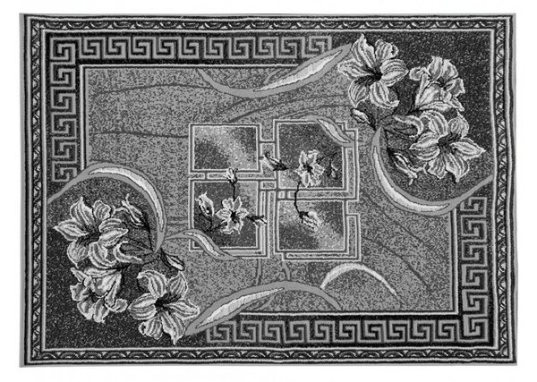 Vzorovaný koberec 200x300 cm LUKEN - šedý / čierny
