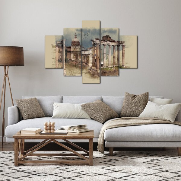 Obraz - Forum Romanum, Rím, Taliansko (150x105 cm)