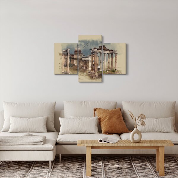 Obraz - Forum Romanum, Rím, Taliansko (90x60 cm)