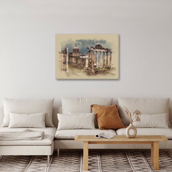Obraz - Forum Romanum, Rím, Taliansko (70x50 cm)