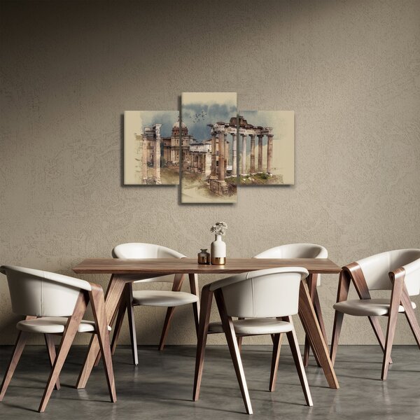 Obraz - Forum Romanum, Rím, Taliansko (90x60 cm)