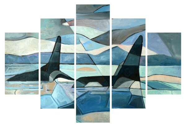 Obraz - Kosatky (150x105 cm)