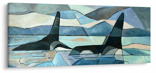 Obraz - Kosatky (120x50 cm)