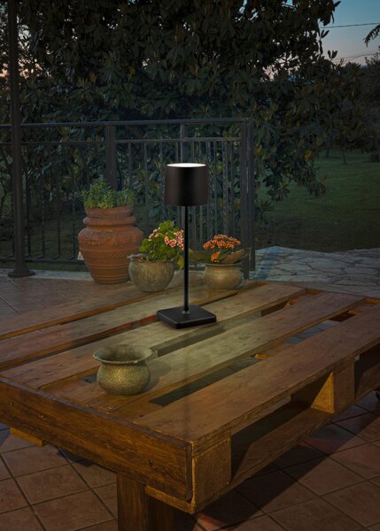 NABÍJATEĽNÁ STOLNÁ LAMPA, senzorový stmievač, 12,5/38 cm - Interiérové svietidlá